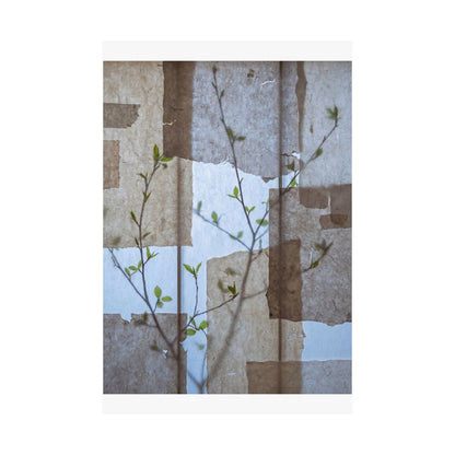 Shoji Screen Spring Wall Art Print | Japandi Earthy Design