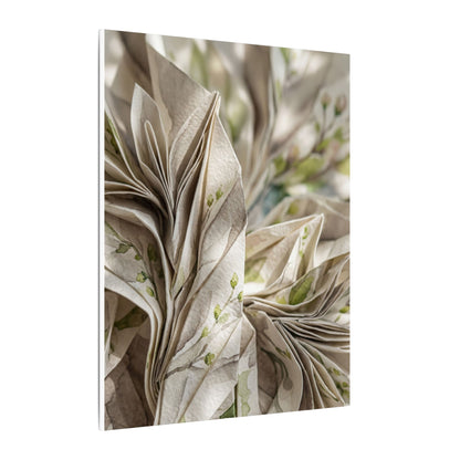 Fukinsei Paper Fold Canvas Art - Japandi Watercolor