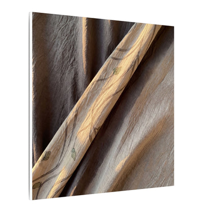 Warm Silk Drape Canvas Art - Japanese Pattern Japandi