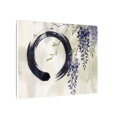Wisteria Enso Canvas Art | Serene Zen Art