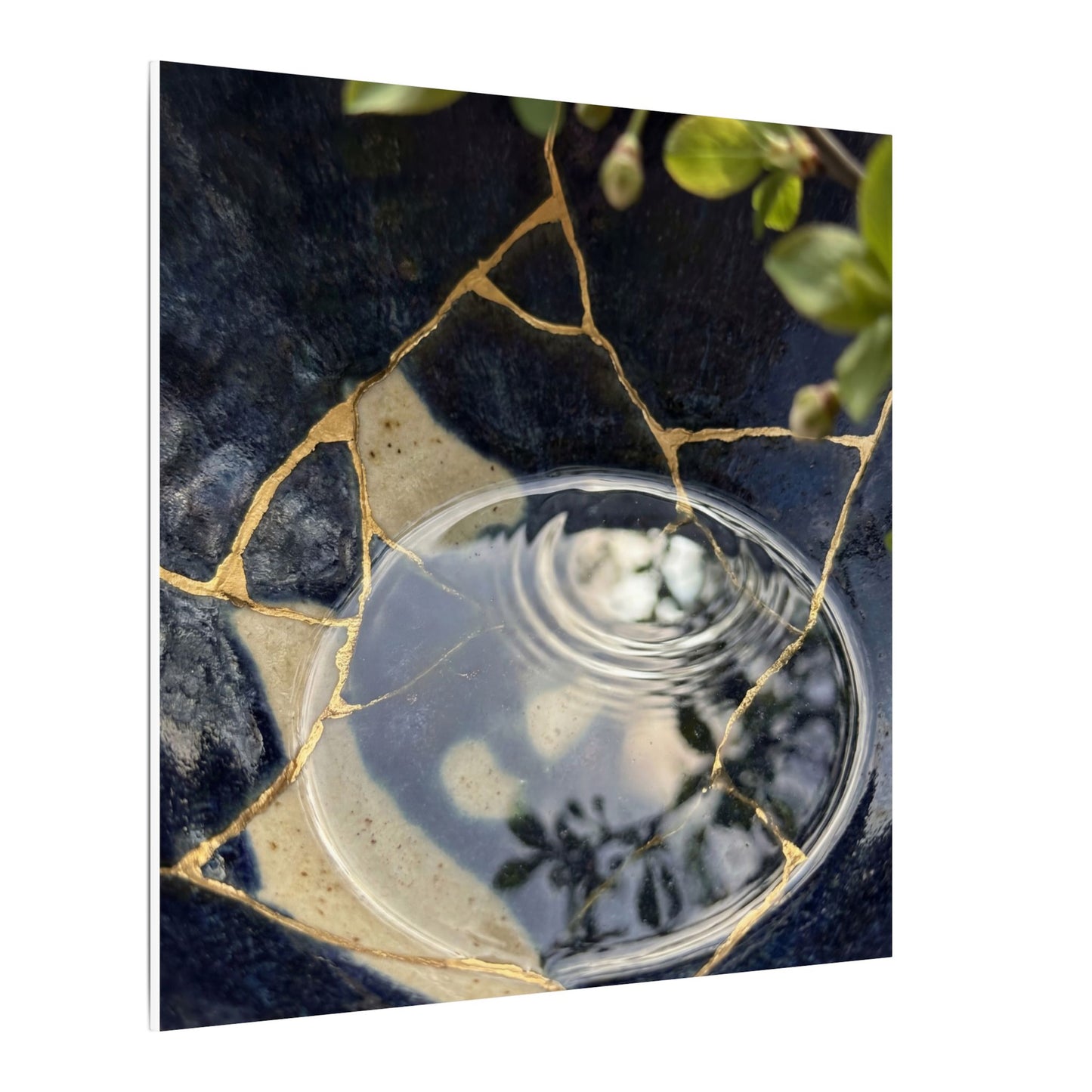 Water Ripple Spring Canvas Art | Kintsugi Beautiful Design