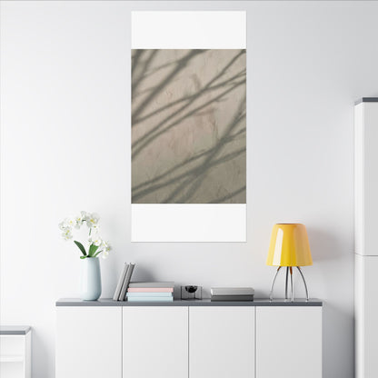 Shadow Play Japanese Pattern Canvas Art | Warm Japandi Art
