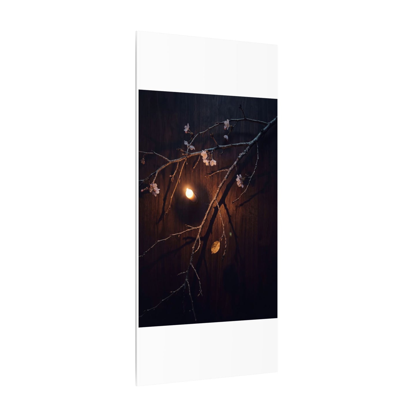Datsuzoku Cherry Blossom Canvas Art - Dark Japandi Moody Minimal