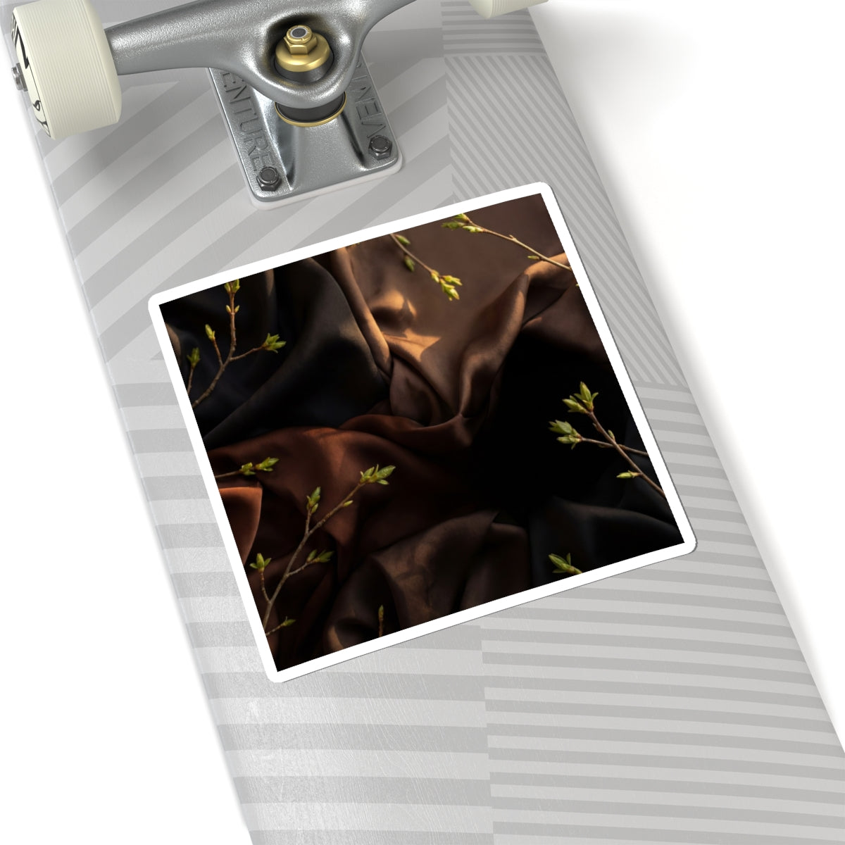 Ma Silk Drape Sticker - Dark Japandi Moody Minimal Art Print