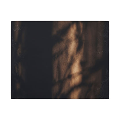 Winter Shadow Play Moody Minimal Canvas Art | Luxurious Decor