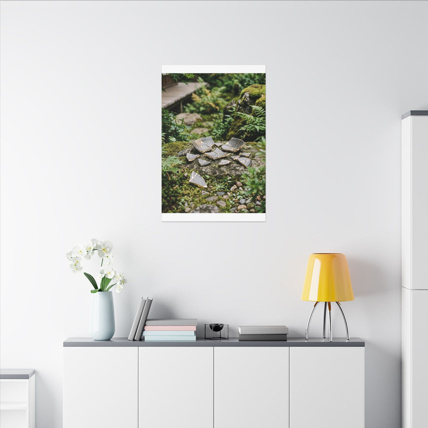 Summer Broken Pottery Gold Repair Canvas Art | Resilient Decor