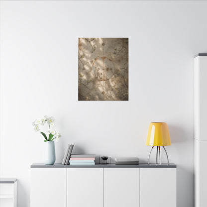 Japandi Rust Patina in Dappled | Japanese Pattern Canvas Art