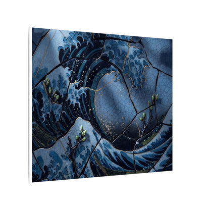 Ocean Wave Spring Canvas Art | Kintsugi Artful Design