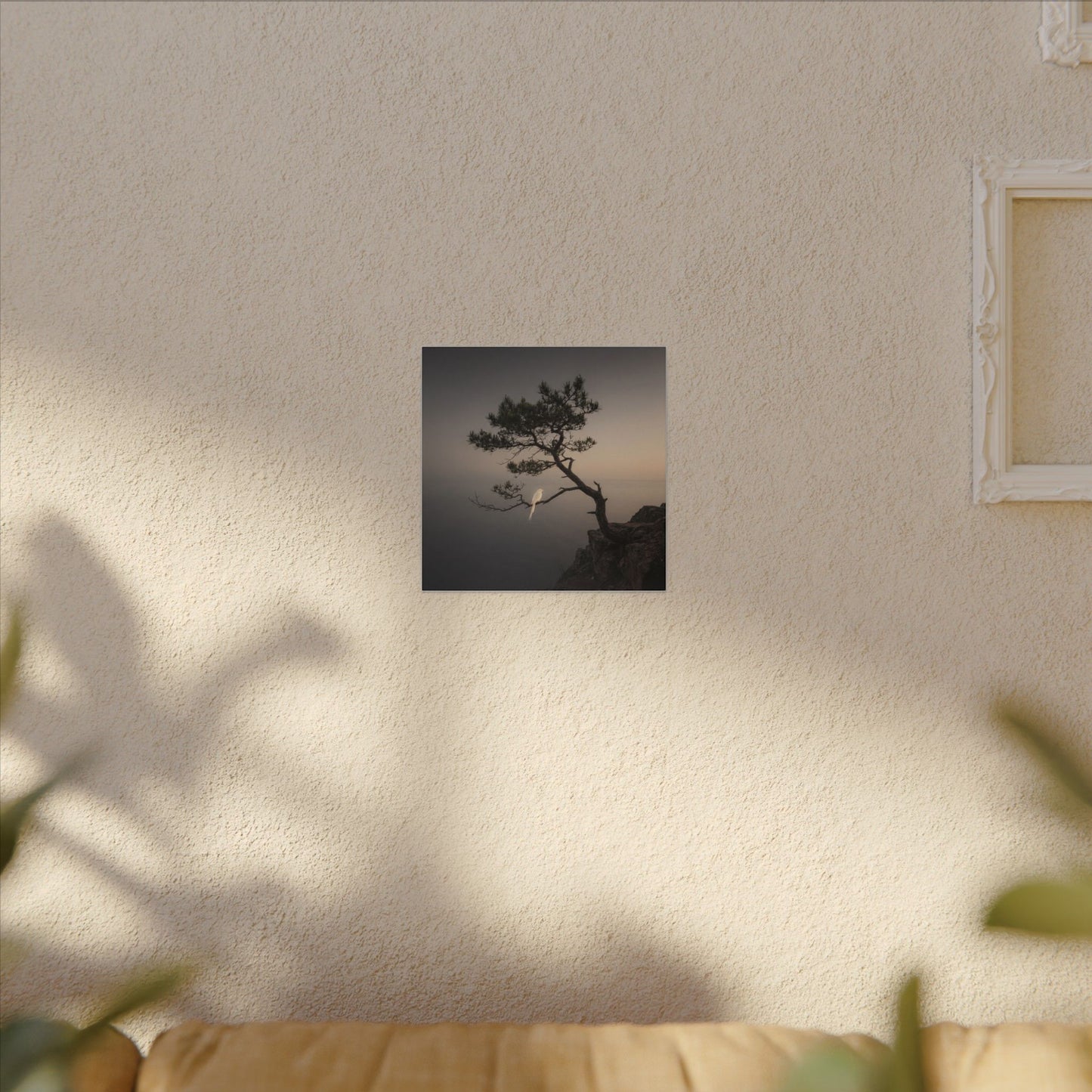 Dawn Pine Tree Canvas Art - Dark Japandi Datsuzoku