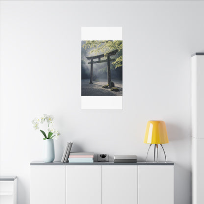 Torii Gate Canvas Art | Spring Zen Karesansui Art