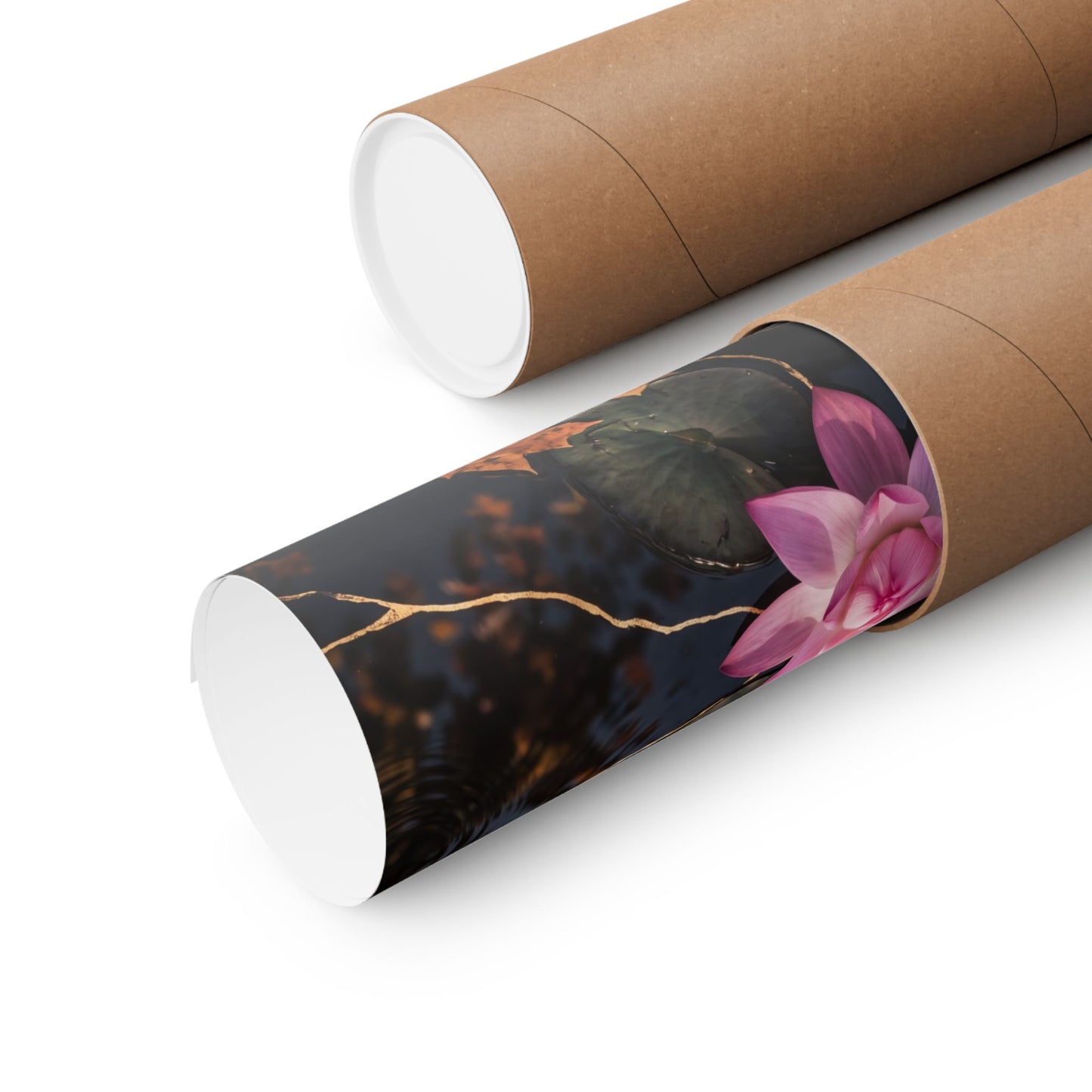 Dappled Lotus Flower Wall Art Print - Kintsugi Ma