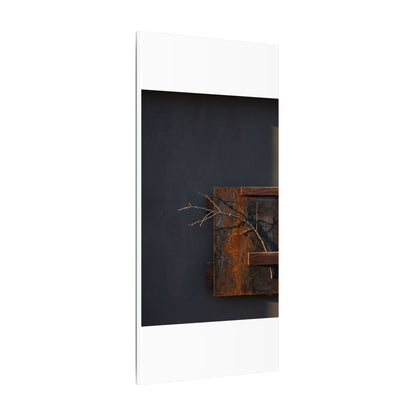 Ma Rust Patina Canvas Art - Dark Japandi Dark Texture