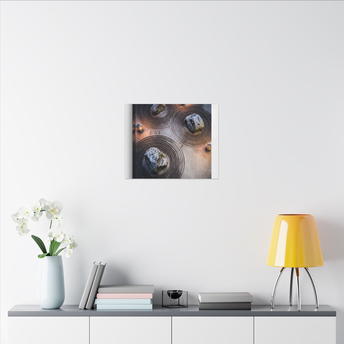 Candlelight Rock Garden Canvas Art - Japandi Ma