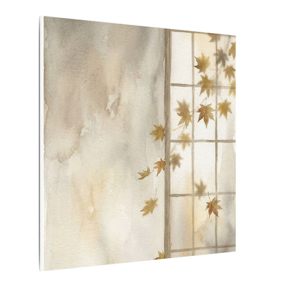 Warm Shoji Screen Canvas Art - Watercolor Japandi