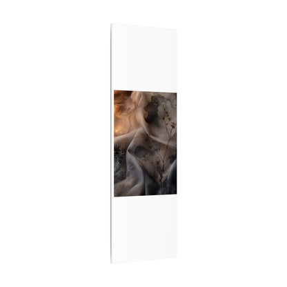 Japandi Silk Drape in Candlelight | Watercolor Canvas Art