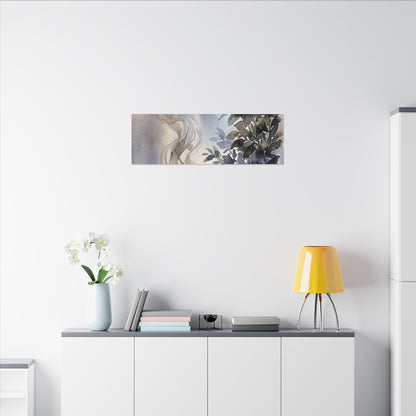Incense Smoke Summer Canvas Art | Japandi Cozy Design