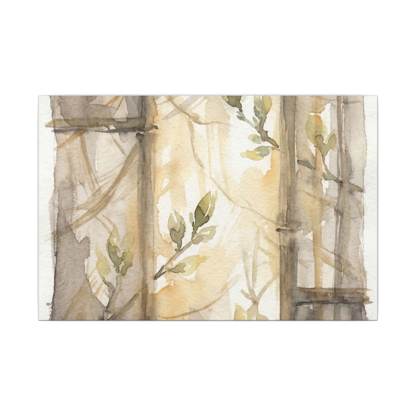 Shoji Screen Spring Canvas Art | Japandi Cozy Design