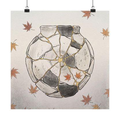 Dawn Broken Pottery Wall Art Print - Japandi Datsuzoku