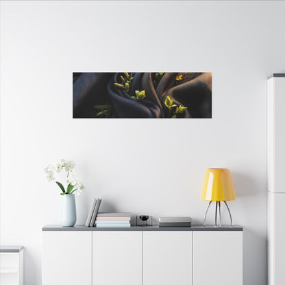 Spring Silk Drape Moody Minimal Canvas Art | Luxurious Decor