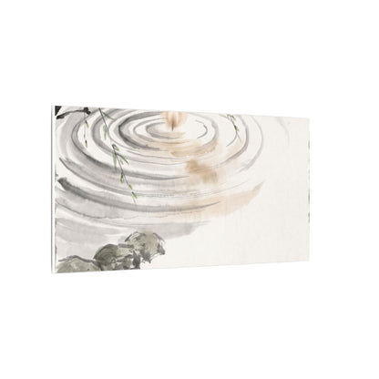 Water Ripple Sumi E Canvas Art | Tranquil Zen Art