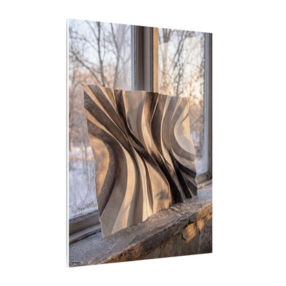Mono No Aware Paper Fold Canvas Art - Japandi Minimal Line