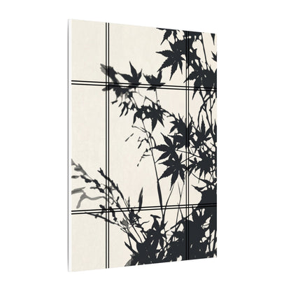 Shoji Screen Canvas Art | Summer Japandi Minimal Line Art
