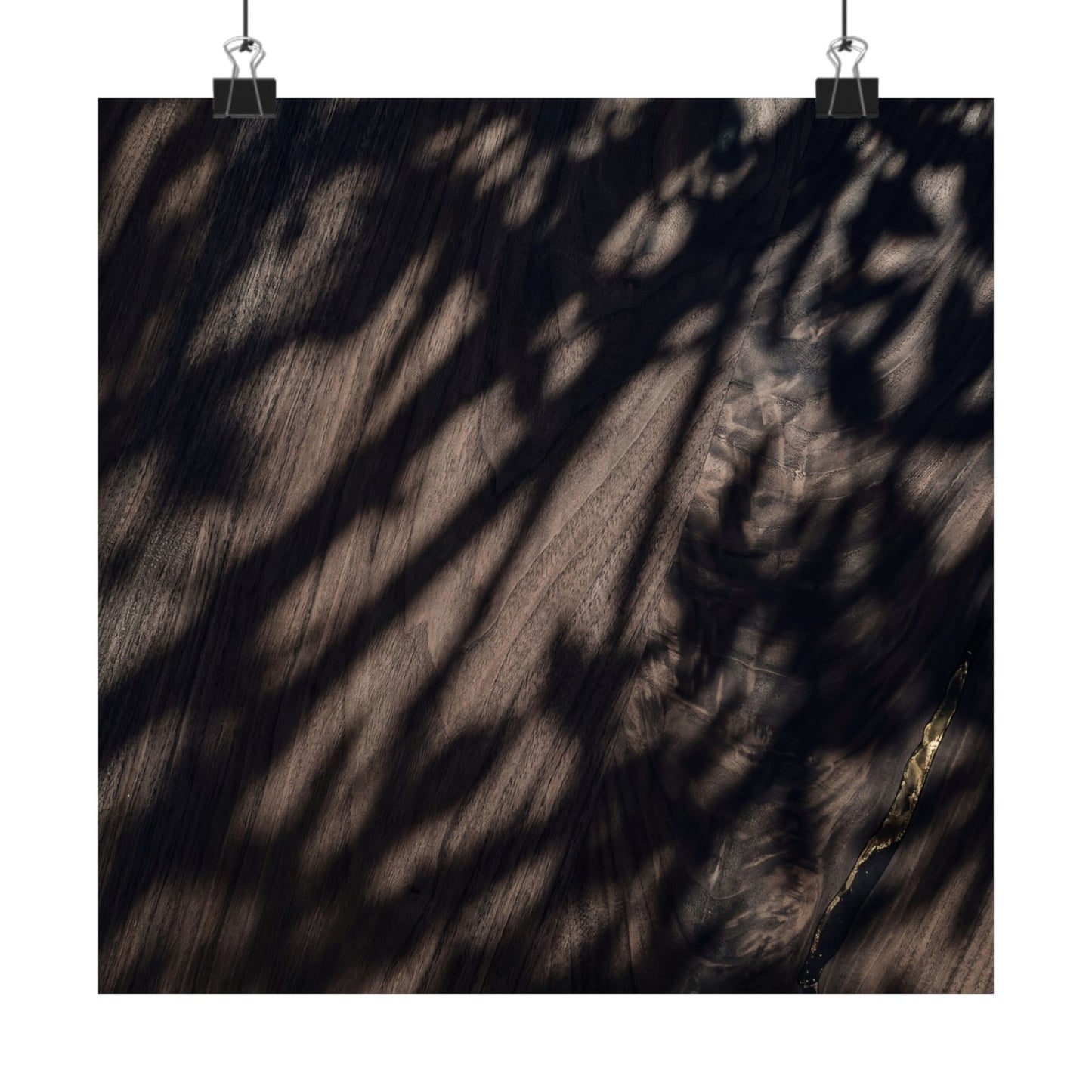 Datsuzoku Shadow Play Wall Art Print - Dark Japandi Shadow Zen
