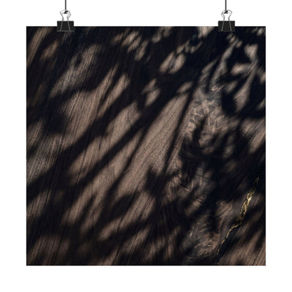 Datsuzoku Shadow Play Wall Art Print - Dark Japandi Shadow Zen