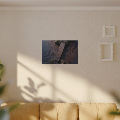 Spring Rock Garden Moody Minimal Canvas Art | Atmospheric Decor