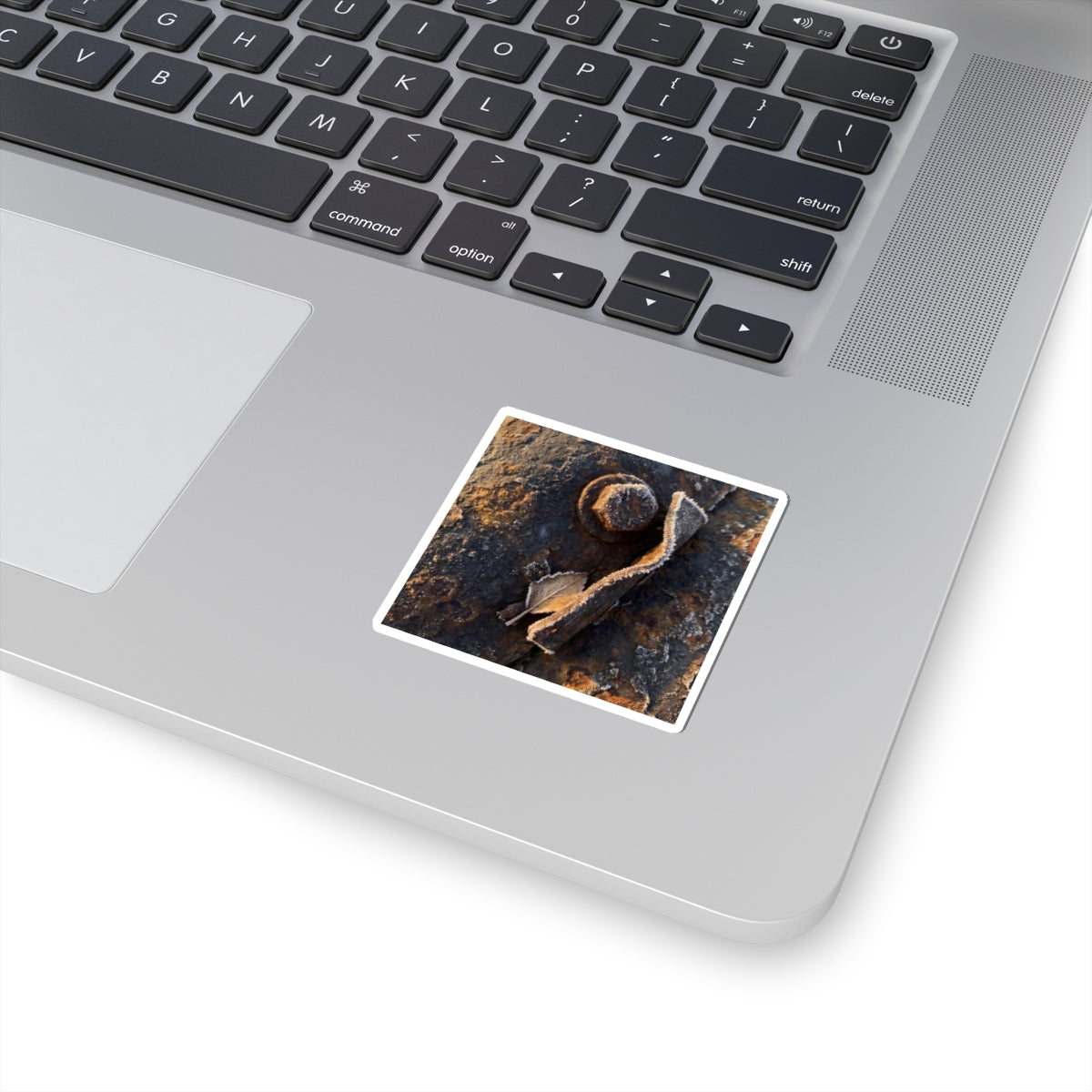 Rust Patina Winter Sticker | Dark Japandi Luxurious Design