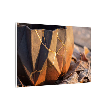 Paper Fold Gold Repair Canvas Art | Philosophical Kintsugi Art