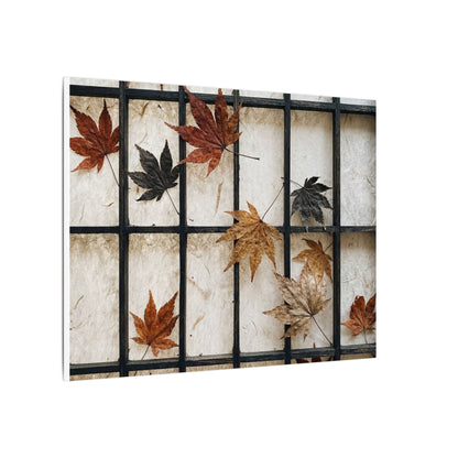 Japandi Shoji Screen in Overcast | Texture Canvas Art