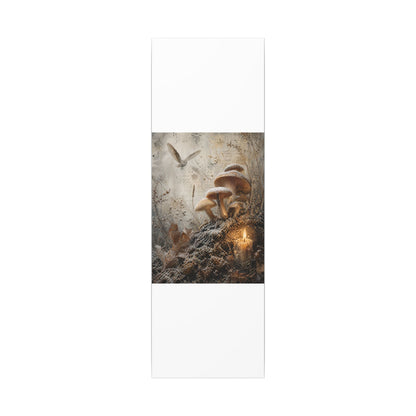 Wild Mushrooms Texture Canvas Art | Elegant Japandi Art
