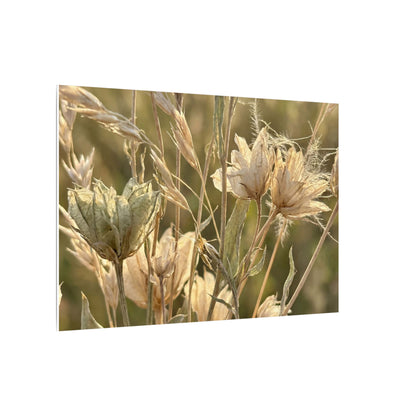 Summer Dried Flowers Minimal Line Canvas Art | Cozy Decor
