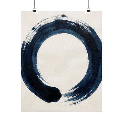 Balanced Meditation Zen Enso Wall Art Print | Balanced Meditation Enso Art Print