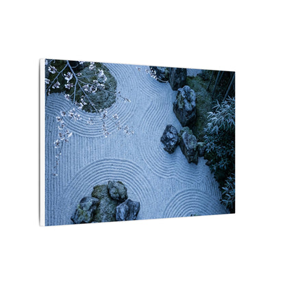 Contemplative Cherry Blossom Canvas Art - Karesansui Zen