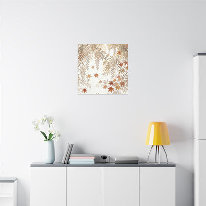 Shibui Wisteria Canvas Art - Japandi Japanese Pattern