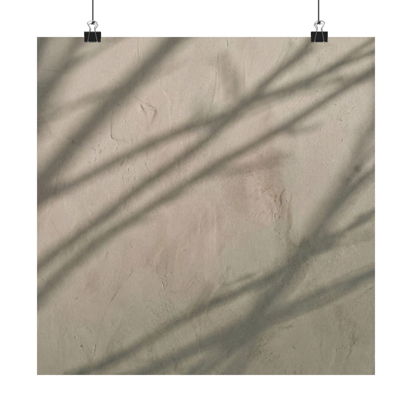 Winter Shadow Play Japanese Pattern Wall Art Print | Warm Decor