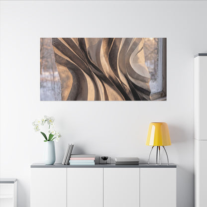 Mono No Aware Paper Fold Canvas Art - Japandi Minimal Line