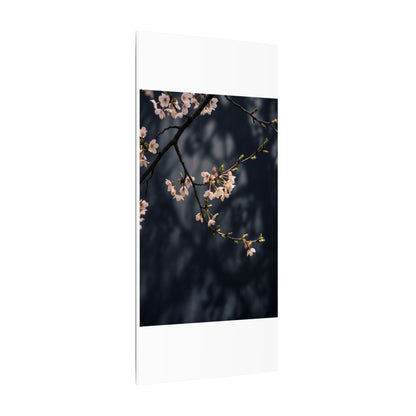 Cherry Blossom Moody Minimal Canvas Art | Bold Dark Japandi Art