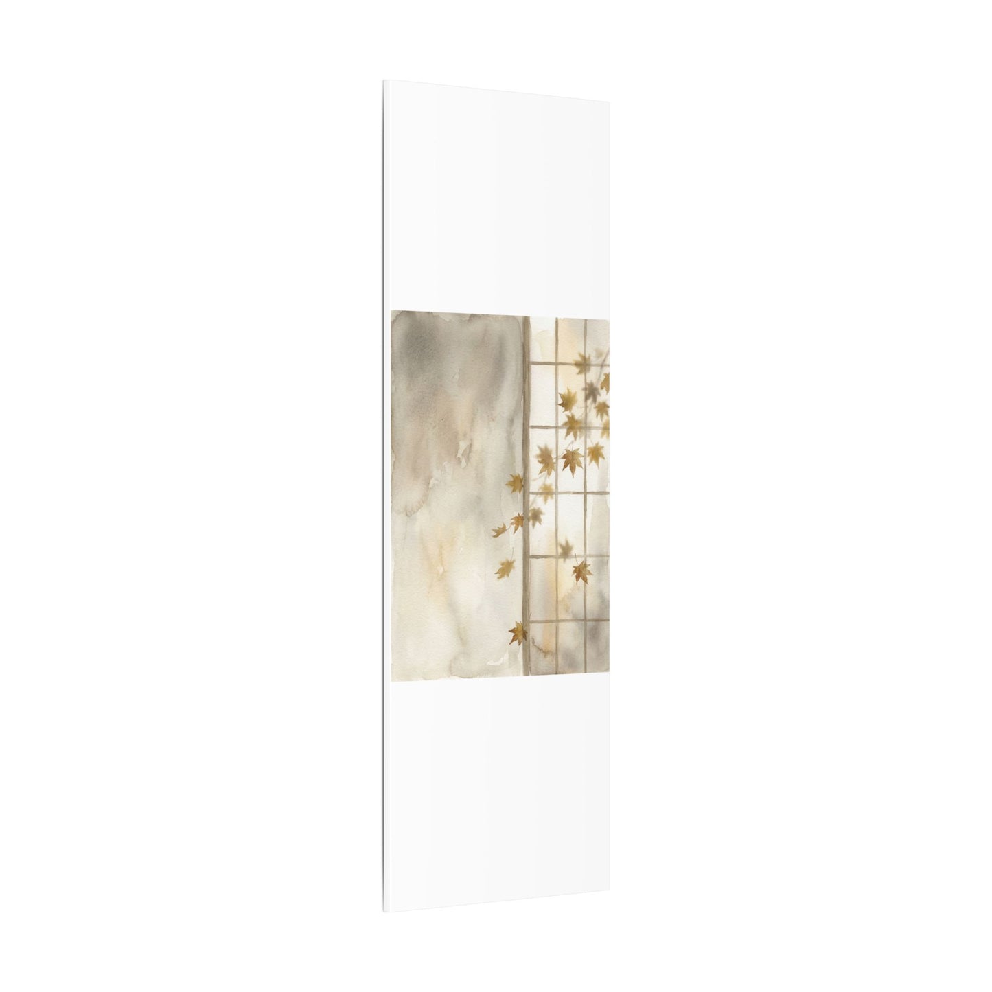 Warm Shoji Screen Canvas Art - Watercolor Japandi