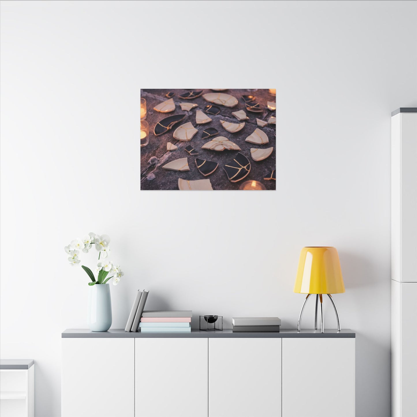 Winter Broken Pottery Broken Beauty Canvas Art | Beautiful Decor