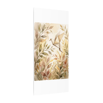 Fukinsei Paper Fold Canvas Art - Japandi Watercolor