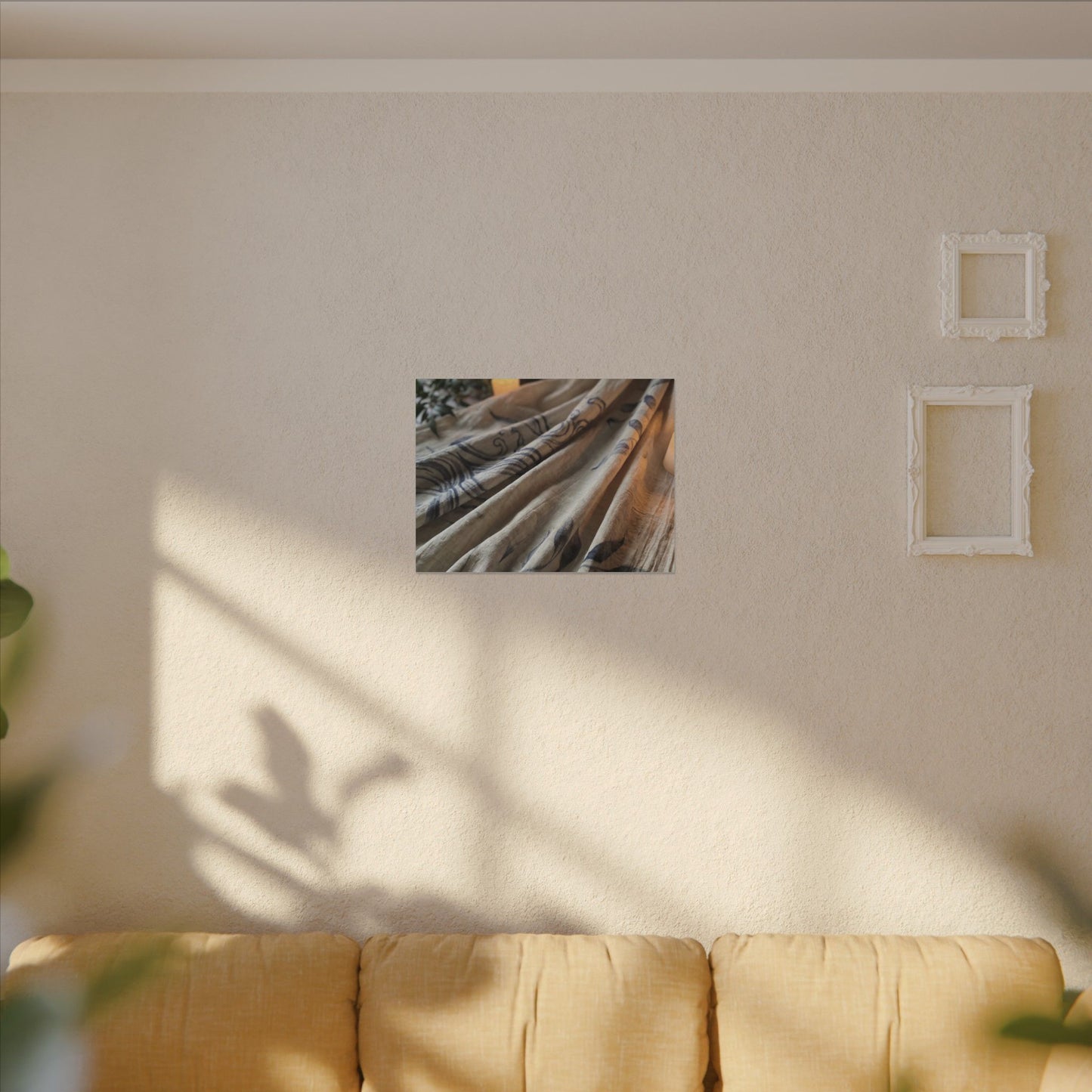 Fukinsei Silk Drape Canvas Art - Japandi Japanese Pattern