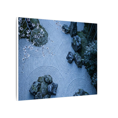 Contemplative Cherry Blossom Canvas Art - Karesansui Zen