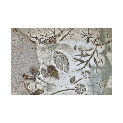 Ceramic Bowl Winter Canvas Art | Japandi Earthy Design