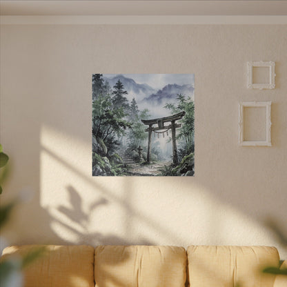 Moonlight Torii Gate Canvas Art - Zen Fukinsei