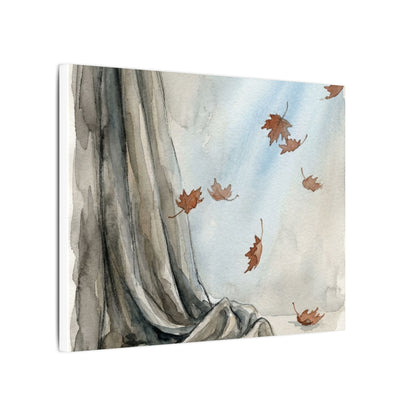 Ma Silk Drape Canvas Art - Japandi Watercolor
