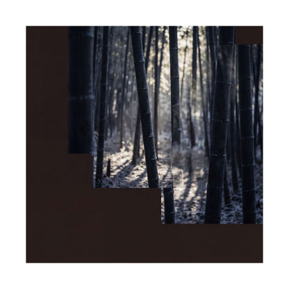 Ma Bamboo Grove Wall Art Print - Dark Japandi Moody Minimal
