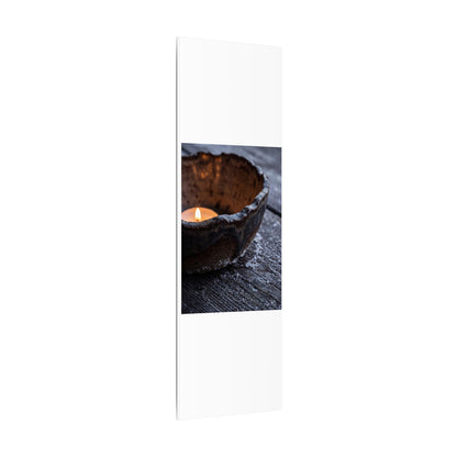 Atmospheric Ceramic Bowl Canvas Art - Moody Minimal Dark Japandi